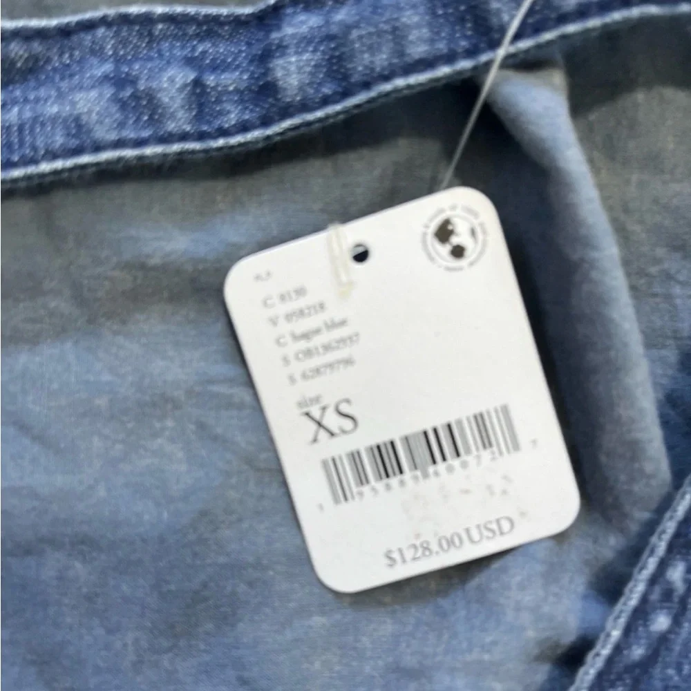 Free People Blue Backless Dress size XS NEW - Picture 6 of 8